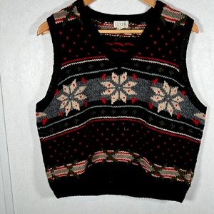 J crew vintage women’s vest 100% wool size extra large